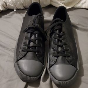 ❤Mens Black Pleather Airwalks❤